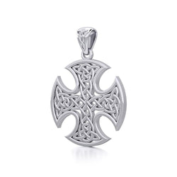 Celtic Knotwork Still Center Sterling Silver Pendant by Courtney Davis TPD986 | Pendant | Wiccan Center