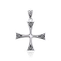 TPD987 Celtic Trinity Knot Cross Silver