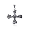 Celtic Knotwork Cross of the Spirit Silver Pendant TPD988