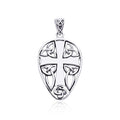 Celtic Knotwork Cross Shield Sterling Silver Pendant by Courtney Davis TPD990