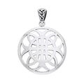 Celtic Knotwork Cross of Harmony Silver Pendant TPD991