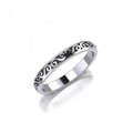 You deserve the moment of existence ~ Celtic Knotwork Spiral Sterling Silver Ring TR014