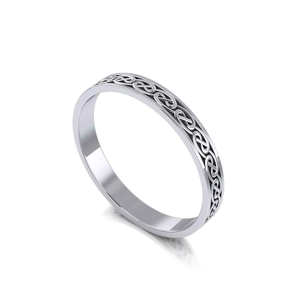 Celtic Knotwork Sterling Silver Ring TR039
