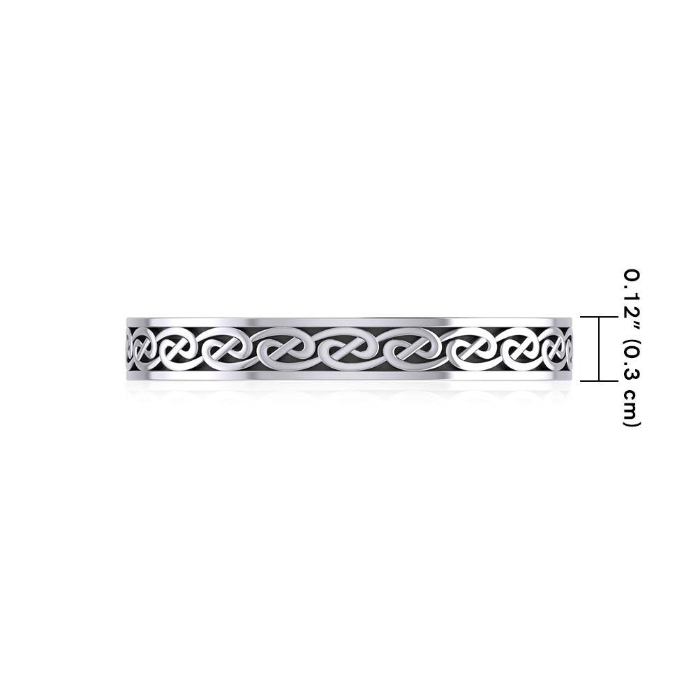 Celtic Knotwork Sterling Silver Ring TR039