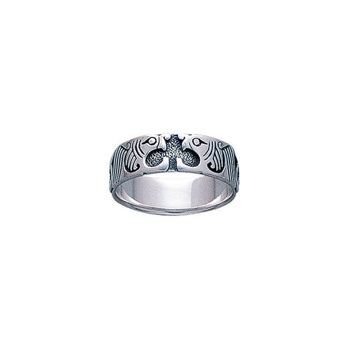 A beautiful mystique ~ Celtic Knotwork Dragon Sterling Silver Ring TR068 | Ring | Wiccan Center