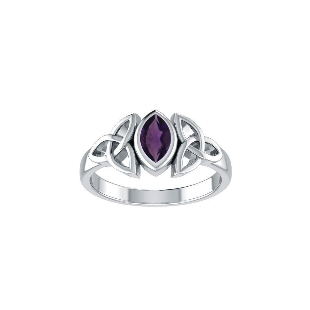 A Beautiful Tribute ~ Celtic Trinity Knot Sterling Silver Ring TR114