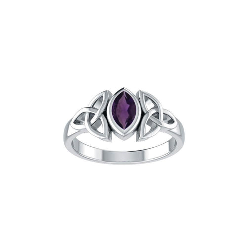 A Beautiful Tribute ~ Celtic Trinity Knot Sterling Silver Ring TR114 | Ring | Wiccan Center