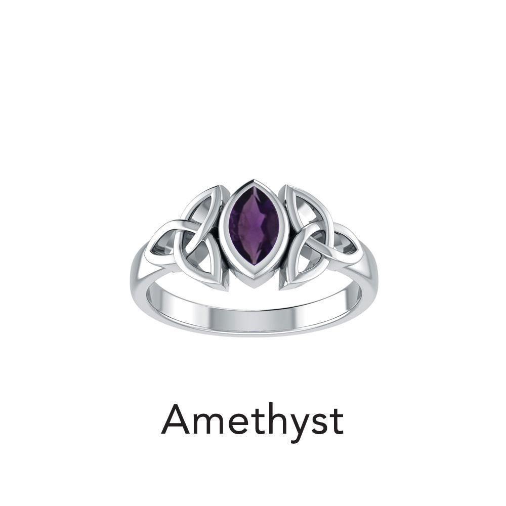 A Beautiful Tribute ~ Celtic Trinity Knot Sterling Silver Ring TR114