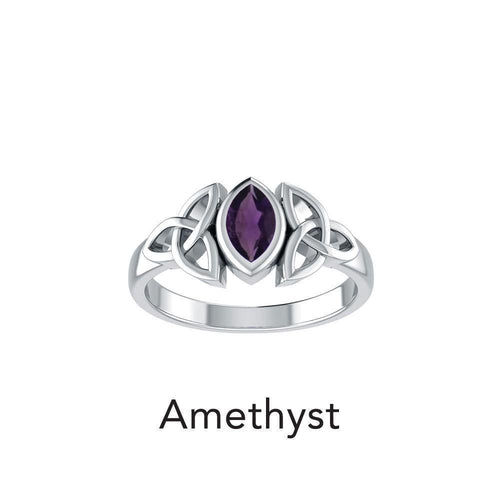 A Beautiful Tribute ~ Celtic Trinity Knot Sterling Silver Ring TR114 | Ring | Wiccan Center