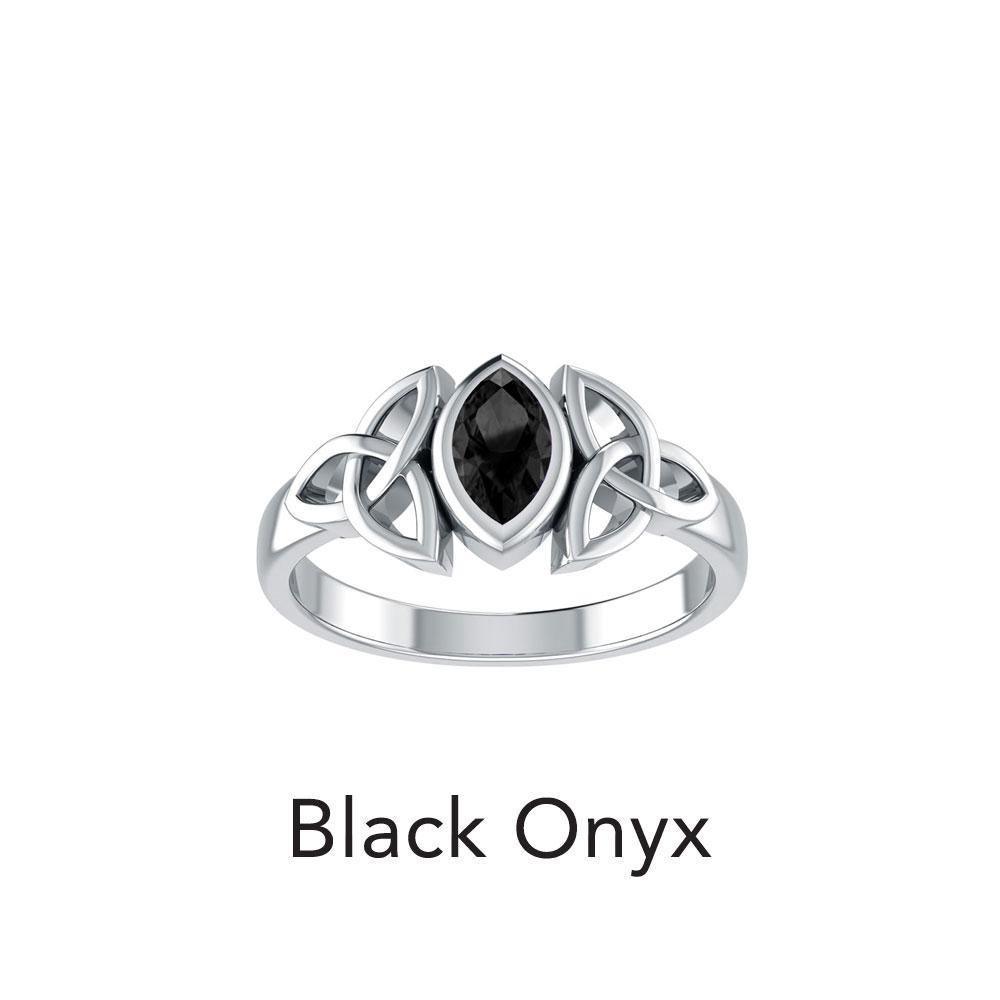 A Beautiful Tribute ~ Celtic Trinity Knot Sterling Silver Ring TR114
