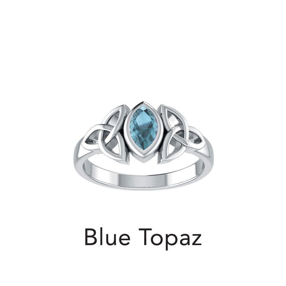 A Beautiful Tribute ~ Celtic Trinity Knot Sterling Silver Ring TR114