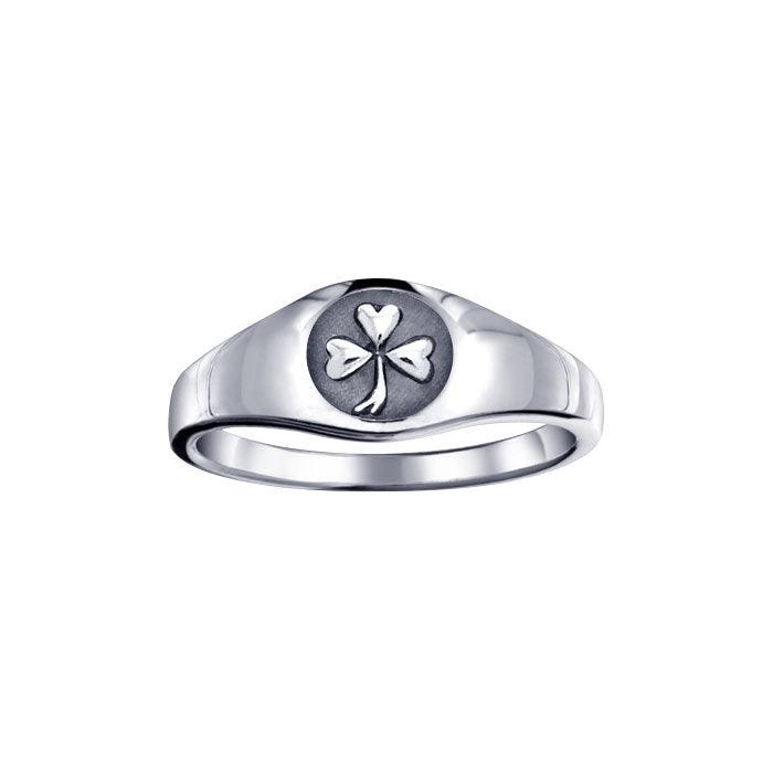 Shamrock Sterling Silver Ring TR1443