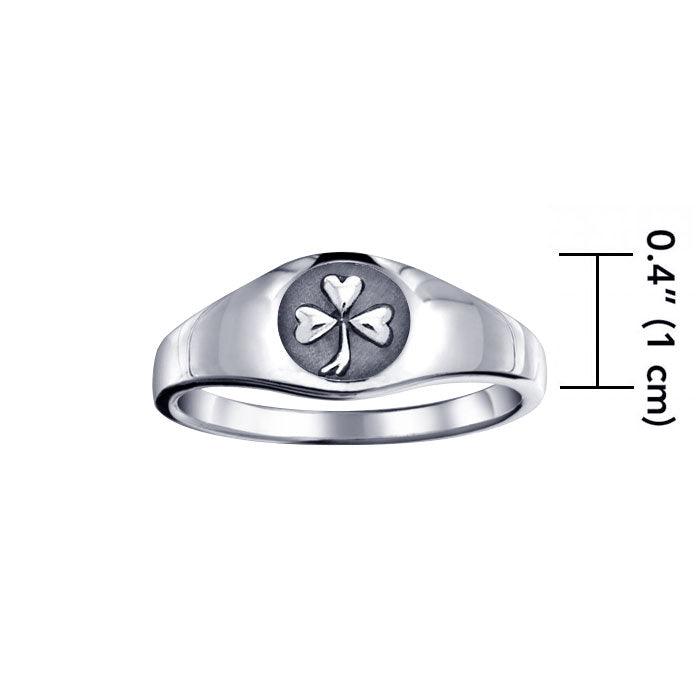 Shamrock Sterling Silver Ring TR1443