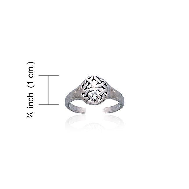 Celtic Knotwork Silver Toe Ring TR1466