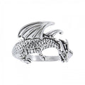 Winged Dragon Sterling Silver Ring TR1599
