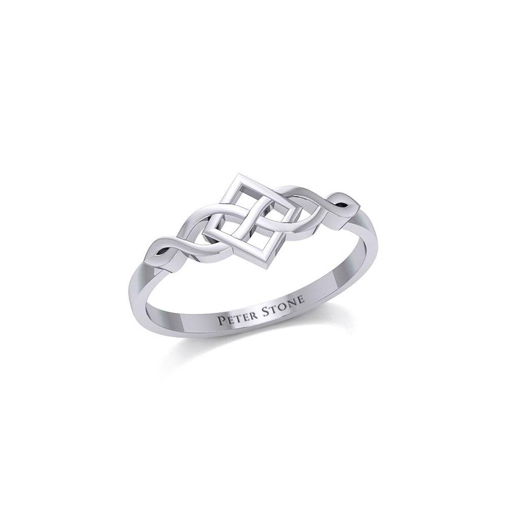 Celtic Knotwork Sterling Silver Ring TR1751