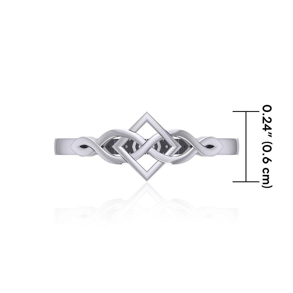 Celtic Knotwork Sterling Silver Ring TR1751