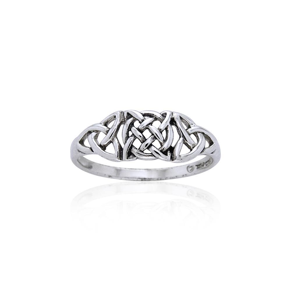Celtic Knotwork Sterling Silver Ring TR1753