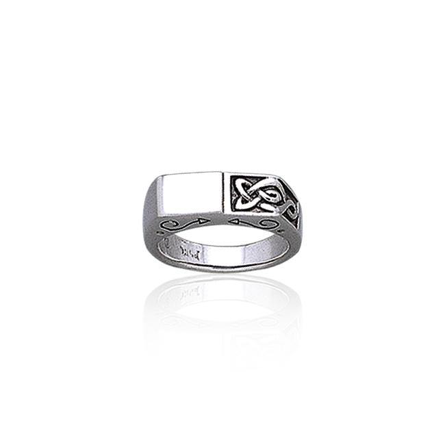 Celtic Knotwork Sterling Silver Ring TR1791