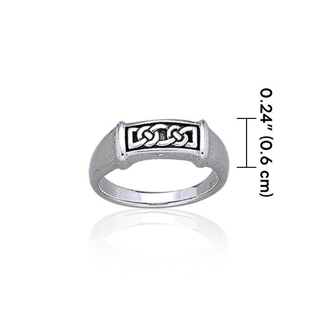Celtic Knotwork Sterling Silver Ring TR1890