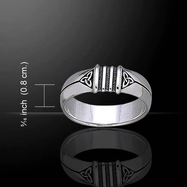 Celtic Knotwork Sterling Silver Ring TR1901
