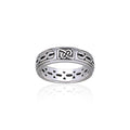 Celtic Knotwork Sterling Silver Band TR1902