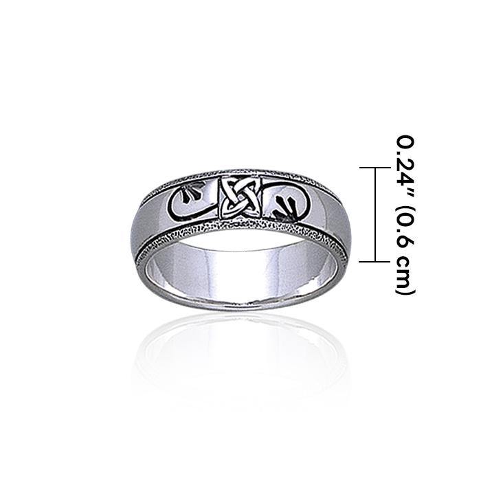 Celtic Knotwork Sterling Silver Ring TR1904