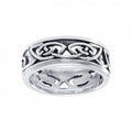 Celtic Knotwork Sterling Silver Ring TR3411