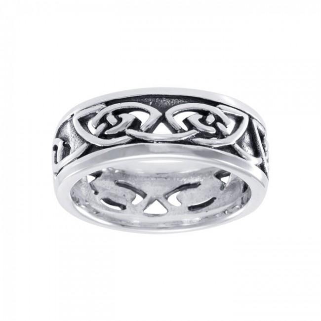 Celtic Knotwork Sterling Silver Ring TR3411