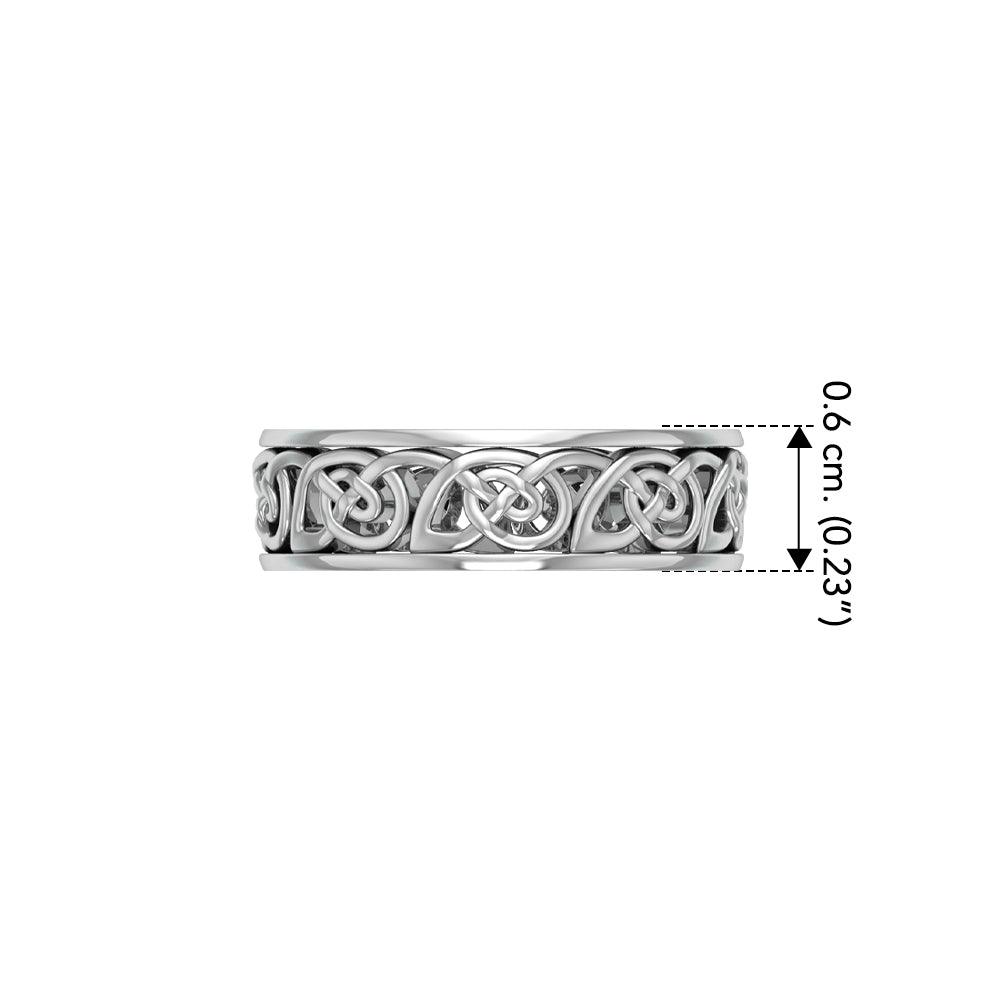 Celtic Knotwork Silver Ring TR3453