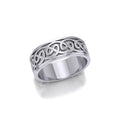 A Never-ending artwork ~ Celtic Knotwork Sterling Silver Ring TR354