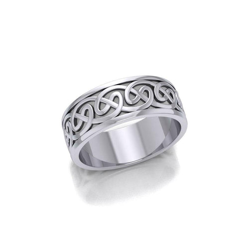 A Never-ending artwork ~ Celtic Knotwork Sterling Silver Ring TR354 | Ring | Wiccan Center
