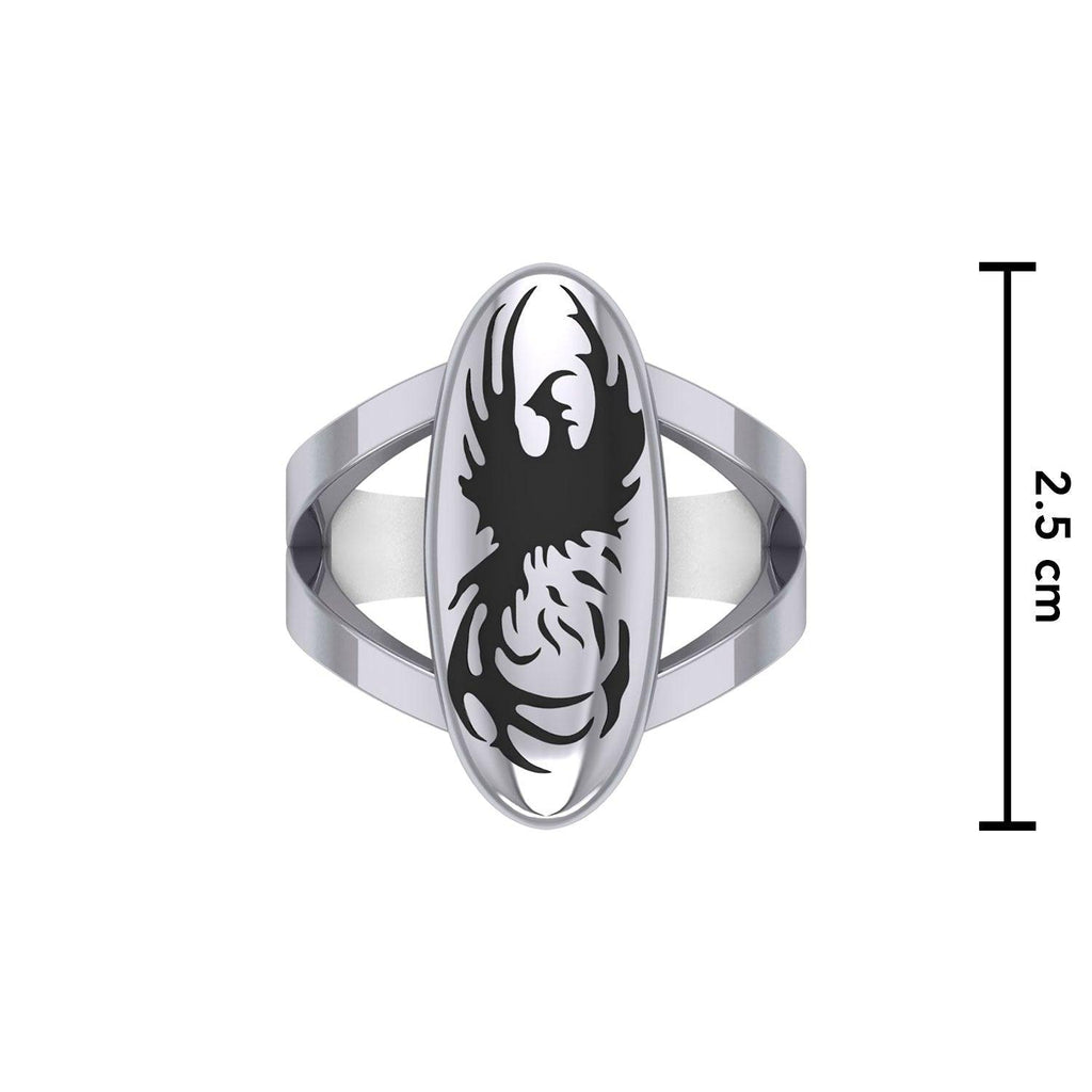 Take your inspiration from the legendary phoenix Sterling Silver Ring TR3583
