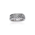 Celtic Knotwork Silver Spinner Ring TR3736