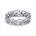 Celtic Knotwork Silver Ring TR395