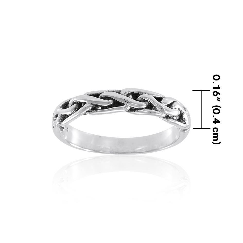 Celtic Knotwork Sterling Silver Ring TR418