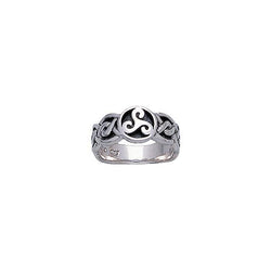 Celtic Silver Spiral Ring TR579 | Ring | Wiccan Center