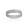 Celtic Knotwork Sterling Silver Ring TR619