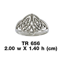Celtic Knotwork Sterling Silver Ring TR656