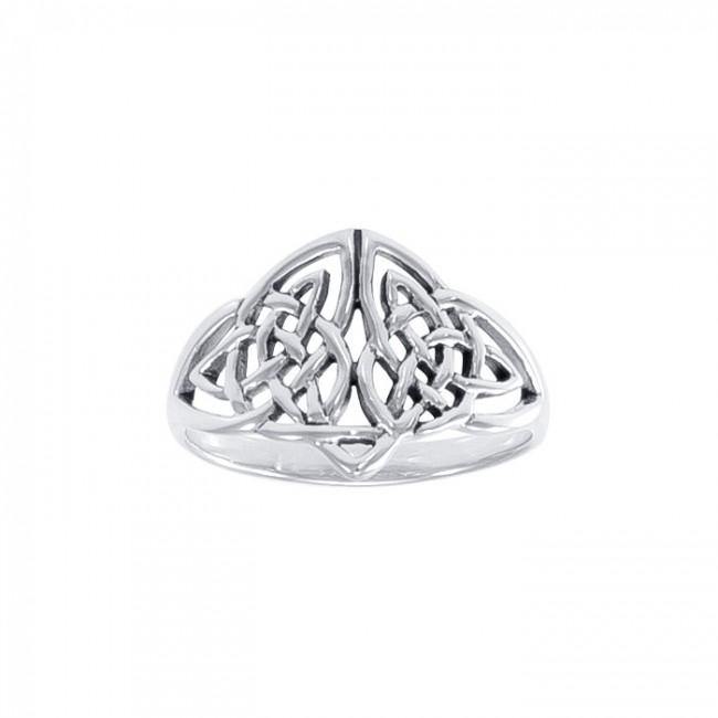 Celtic Knotwork Sterling Silver Ring TR656