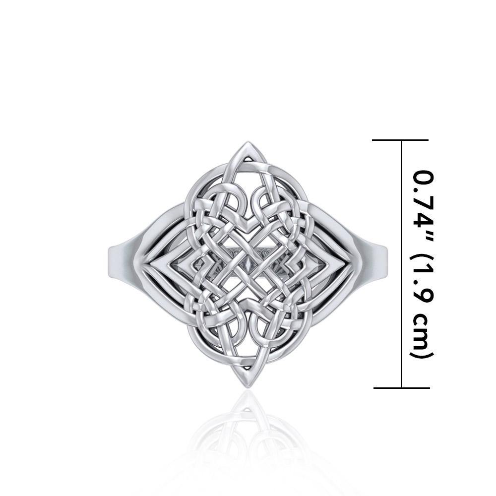 Celtic Knotwork Sterling Silver Ring TR659