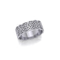 Celtic Knotwork Silver Wedding Ring TR660
