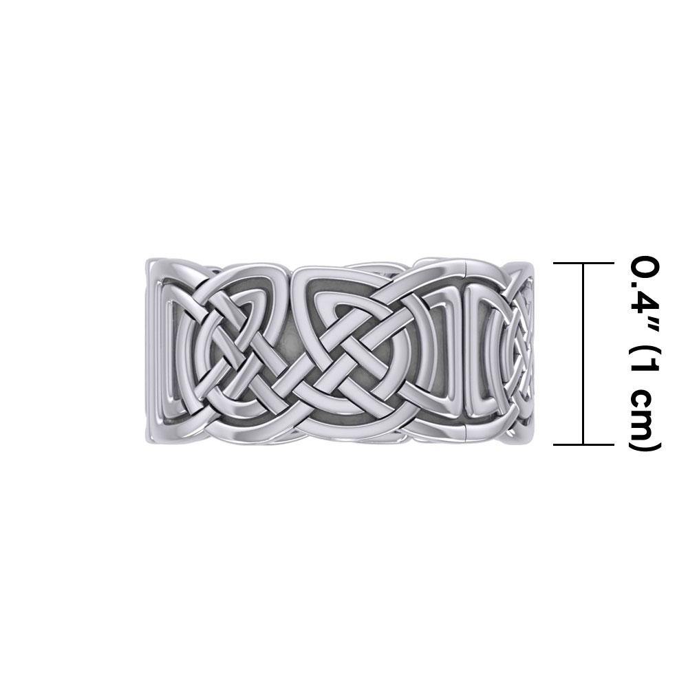 Celtic Knotwork Sterling Silver Ring TR661