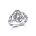 Celtic Knotwork Sterling Silver Ring TR667