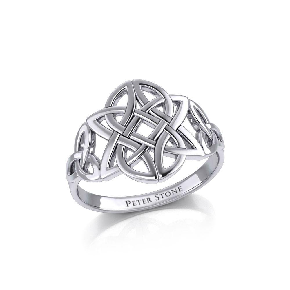 Celtic Knotwork Sterling Silver Ring TR667