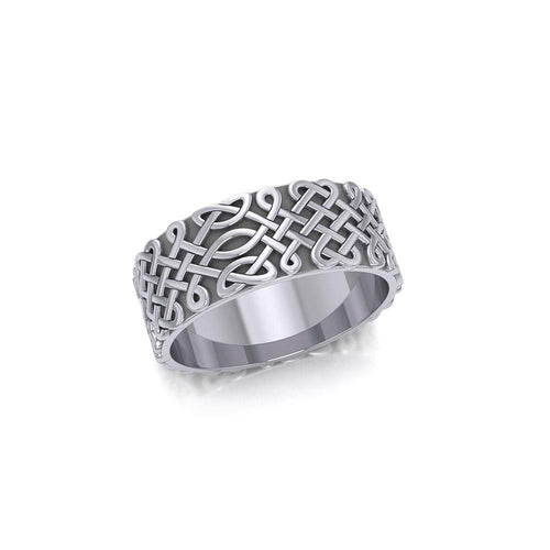 A beautiful representation of eternity ~ Celtic Knotwork Sterling Silver Ring TR675 | Ring | Wiccan Center