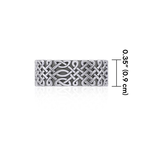 A beautiful representation of eternity ~ Celtic Knotwork Sterling Silver Ring TR675 | Ring | Wiccan Center