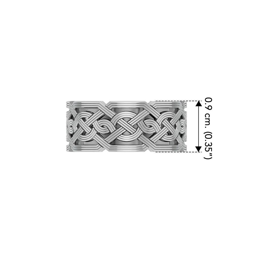 Celtic Knotwork Sterling Silver Ring TR684