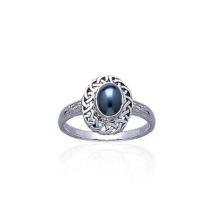 Celtic Knotwork Sterling Silver Ring TR752