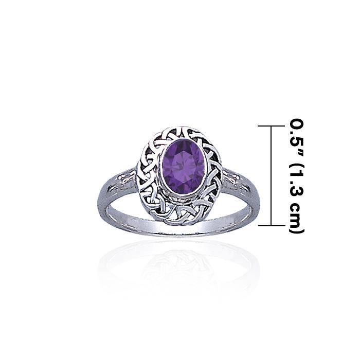 Celtic Knotwork Sterling Silver Ring TR752